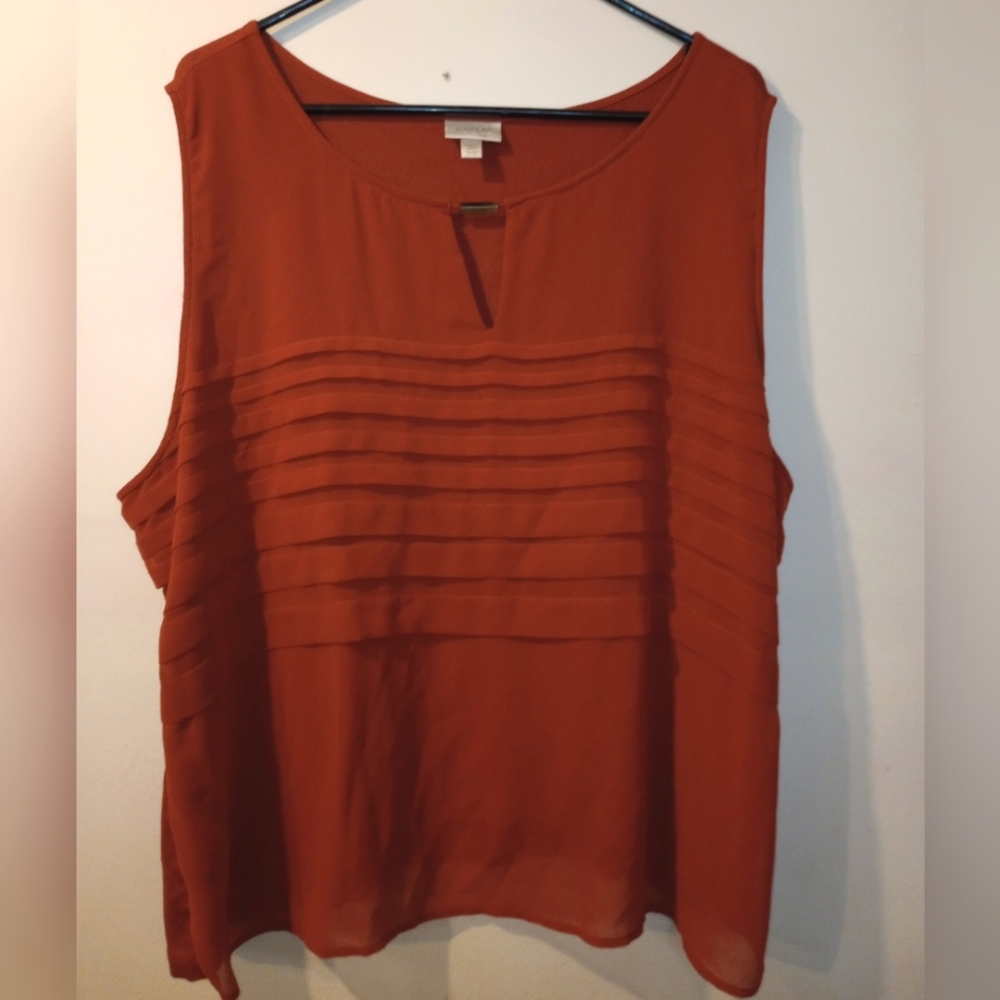 Semi-Sheer Sleeveless Blouse